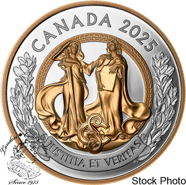 Canada: 2025 $20 Allegories of Justice and Truth Pure Silver Coin