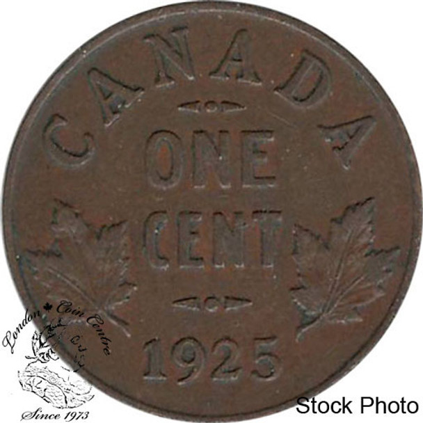 Canada: 1925 1 Cent EF40