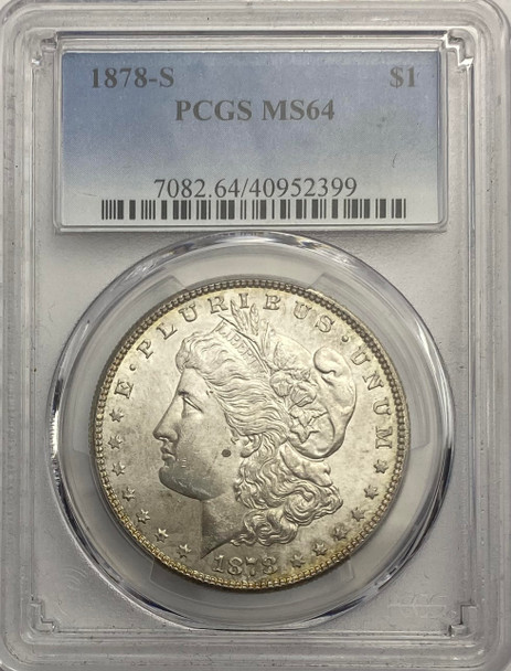 United States: 1878S Morgan Dollar PCGS  MS64