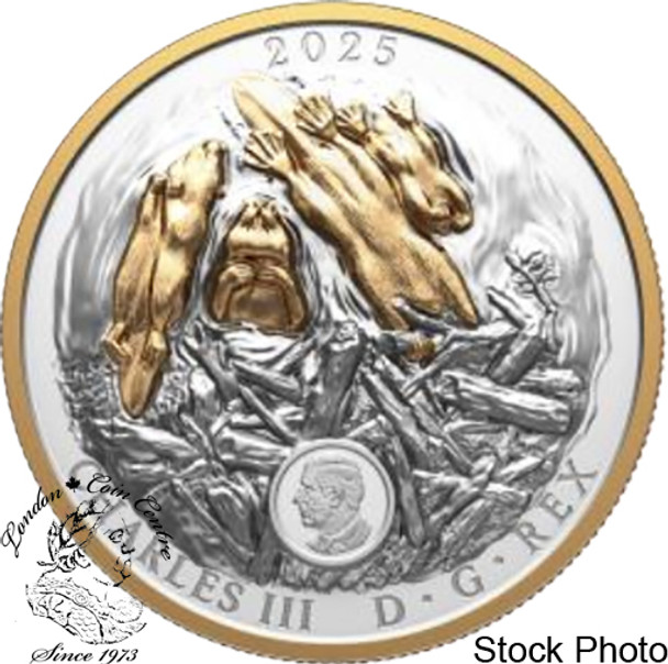 Canada: 2025 $50 Canadian Symbol: The Beaver Pure Silver Coin