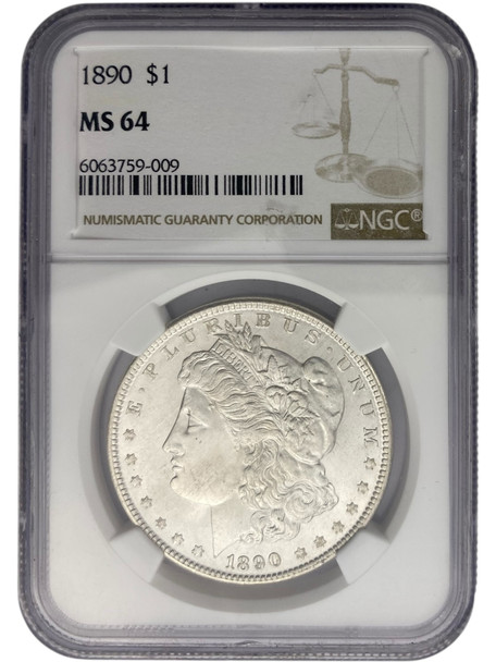United States: 1890 Morgan Dollar NGC MS64