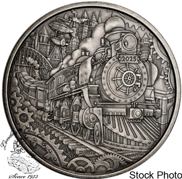 Canada: 2025 $50 A Whimsical Tale: Steam Locomotive Pure Silver Coin