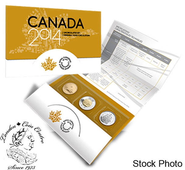Canada: 2014 Uncirculated Coin Set *Stains*
