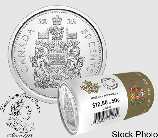 Canada: 2026 50 Cent Special Wrap Circulation Roll
