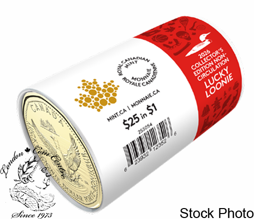 Canada: 2026 $1 Lucky Loonie Non-Circulation Special Wrap Roll