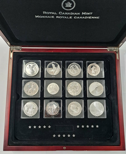 Canada: 2012 Fabulous 15 Complete Collection in Wooden Display Case.