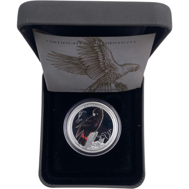 Australia: 2016 50 Cent Red-Tailed Black-Cockatoo 1/2 oz Silver Coin