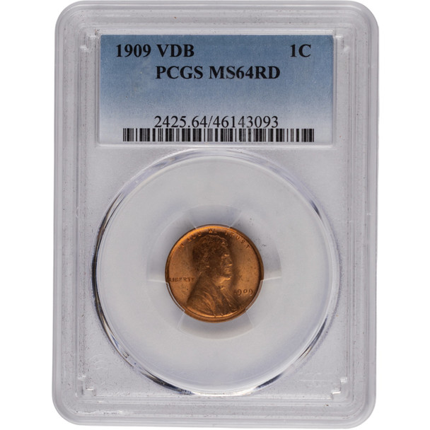 United States: 1909 VDB 1 Cent PCGS MS64 RED