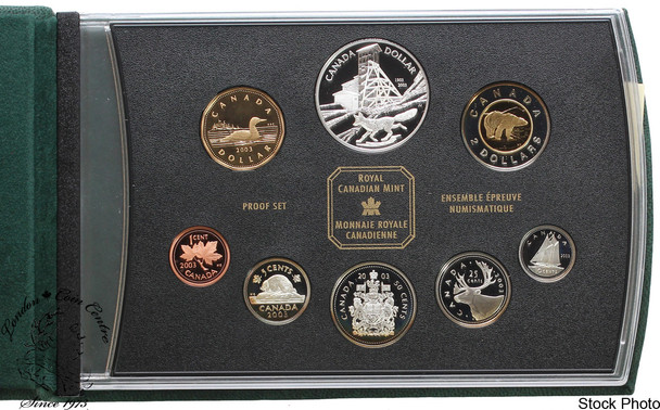 Canada: 2003 Cobalt Double Dollar Proof Coin Set *Scuffed / Toned*