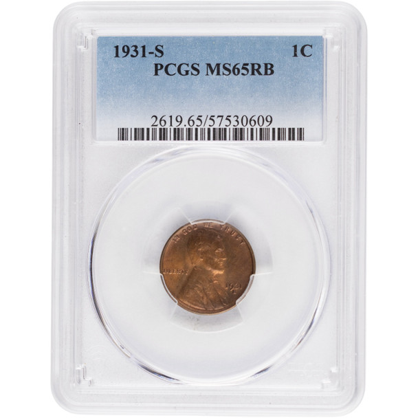 United States: 1931-S 1 Cent PCGS MS64 Red & Brown