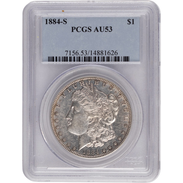 United States: 1884-S Morgan Dollar PCGS AU53