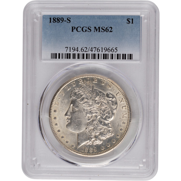 United States: 1889-S Morgan Dollar PCGS MS62