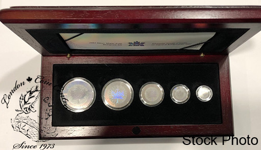 Canada: 2003 Hologram Maple Leaf Fractional 5 Coin Set *Scuffed*
