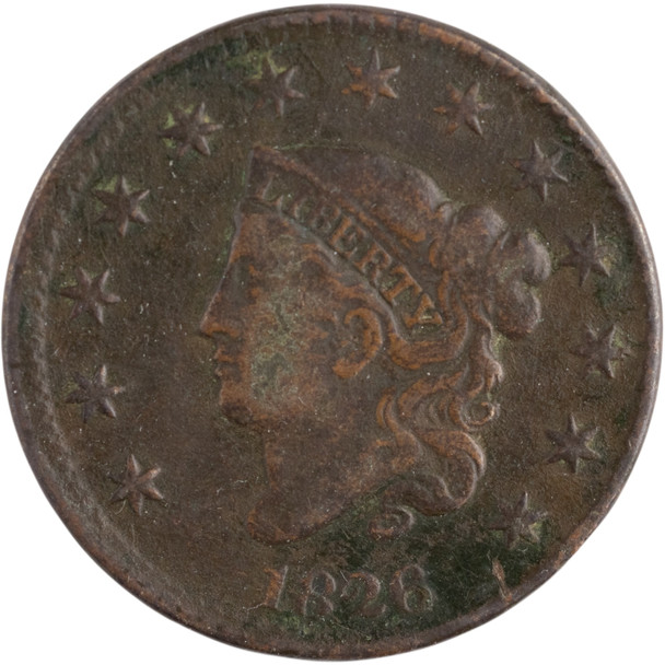 United States: 1826 1 Cent Coronet Head VG