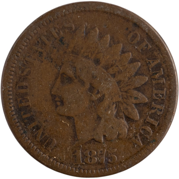 United States: 1875 1 Cent Indian G