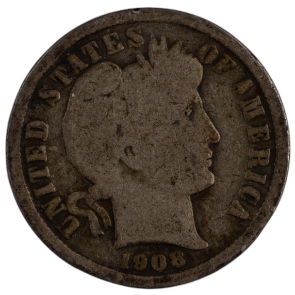 United States: 1908-D 10 Cent VG