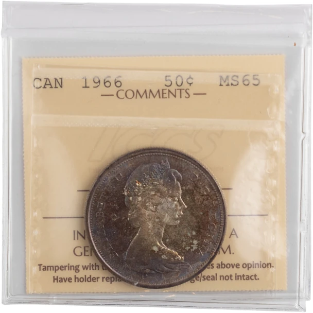 Canada: 1966 50 Cent ICCS MS65 #2