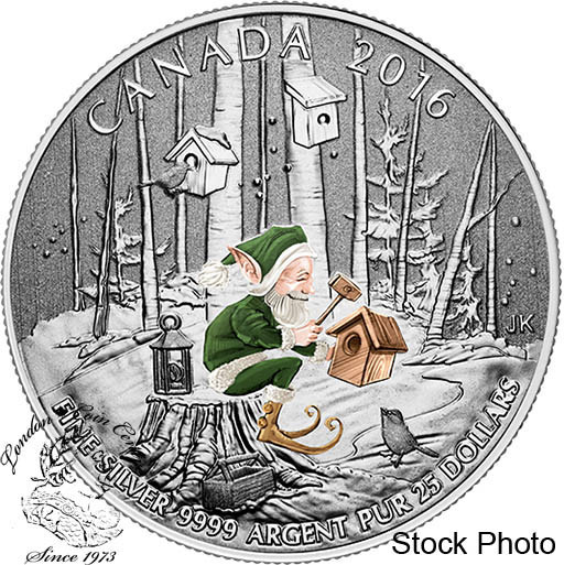 Canada: 2016 $25 for $25 Woodland Elf Silver Coin **In Capsule Only**