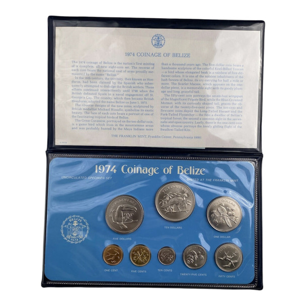 Belize: 1974 Specimen Coin Set