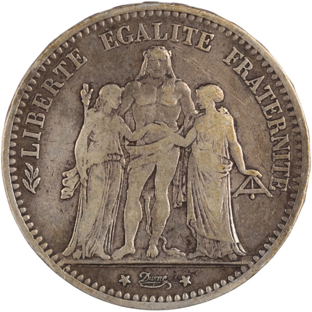 France: 1873 Silver 5 Francs