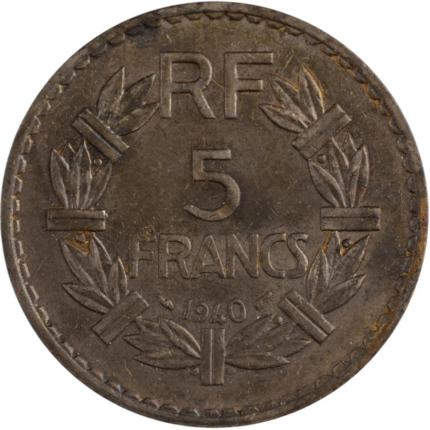 France: 1940 5 Francs