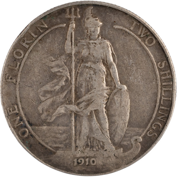 Great Britain: 1910 Silver One Florin Two Shilling
