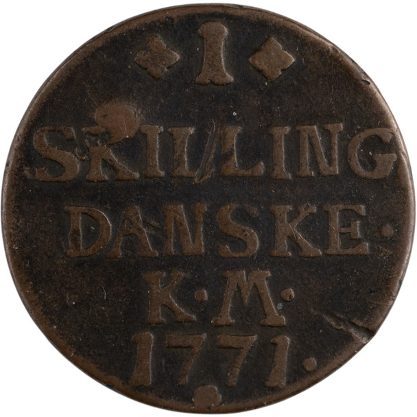 Denmark: 1771 1 Skilling