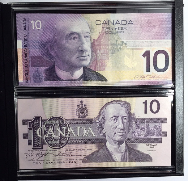 Canada: 1989 - 2001 $10 Lasting Impressions Banknote Set *Missing Outer Box*