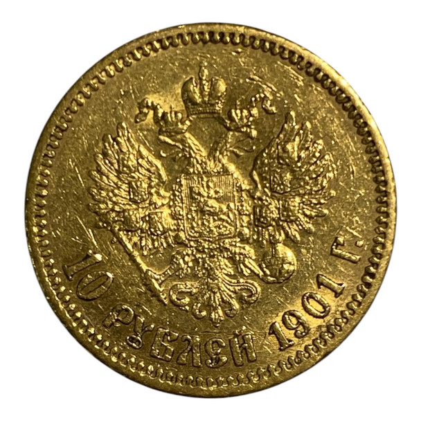 R. Empire: 1901 Gold 10 R.