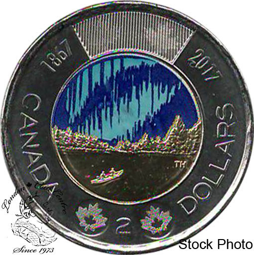 Canada: 2017 $2 Dance Coloured BU Coin Snow Tops Variety