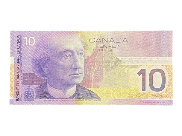 Canada: 2002 $10 Bank Of Canada Banknote BC-63b-i UNC 3 x Sequence