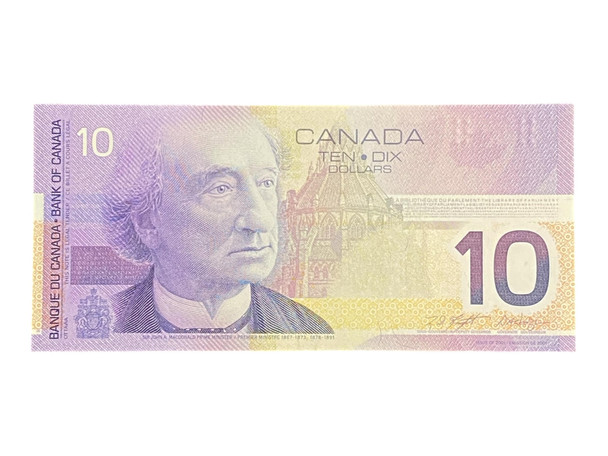 Canada: 2001-2003 $10 Bank Of Canada Banknote BC-63b UNC