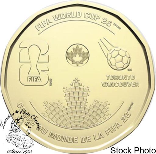 Canada: 2026 $1 FIFA World Cup Loonie Non-Coloured BU