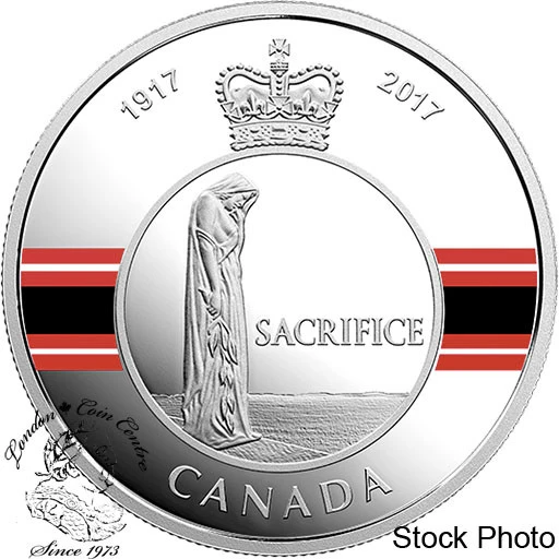 Canada: 2017 $20 Canadian Honours: Sacrifice Medal Silver Coin *Spot*