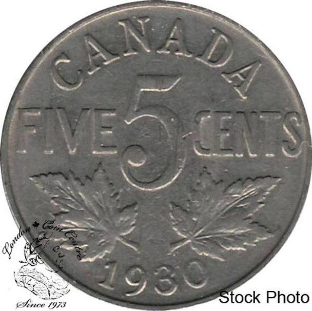 Canada: 1930 5 Cent VF20