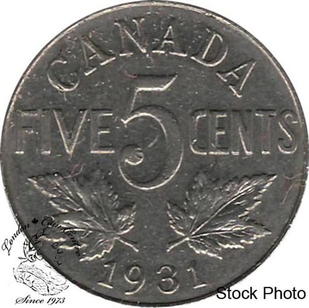 Canada: 1931 5 Cent EF40
