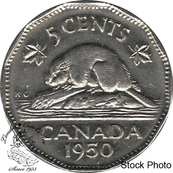 Canada: 1950 5 Cent EF40