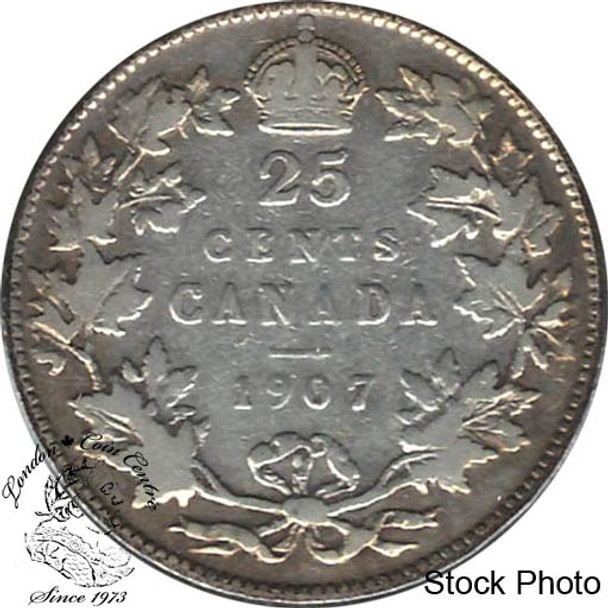 Canada: 1907 25 Cents F12