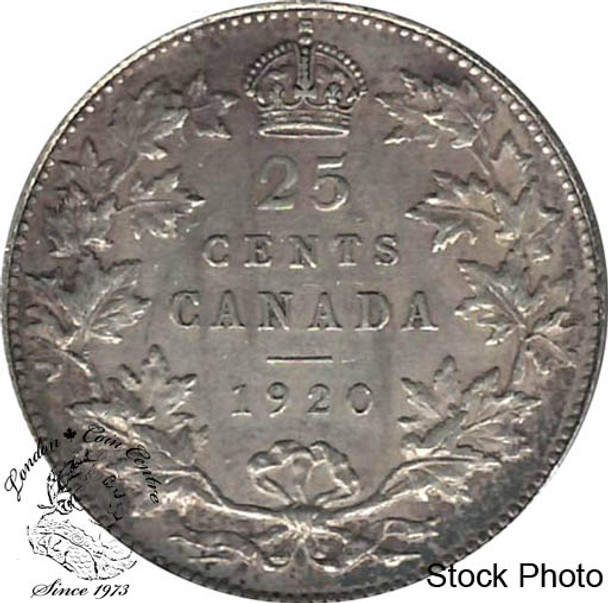 Canada: 1920 25 Cents EF40