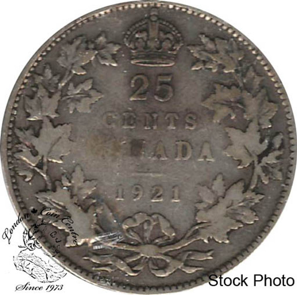 Canada: 1921 25 Cents VG8