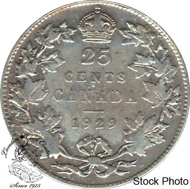 Canada: 1929 25 Cents VG8