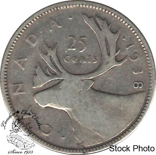 Canada: 1938 25 Cents VF20 - London Coin Centre Inc.
