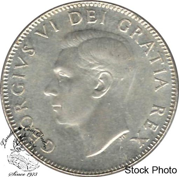 Canada: 1952 25 Cents LR AU50