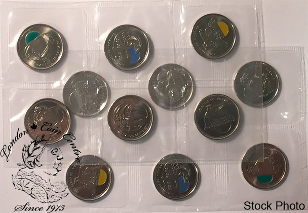 Canada: 2011 25 Cent 12-Pack Canadian Legendary Nature Circulation Coins