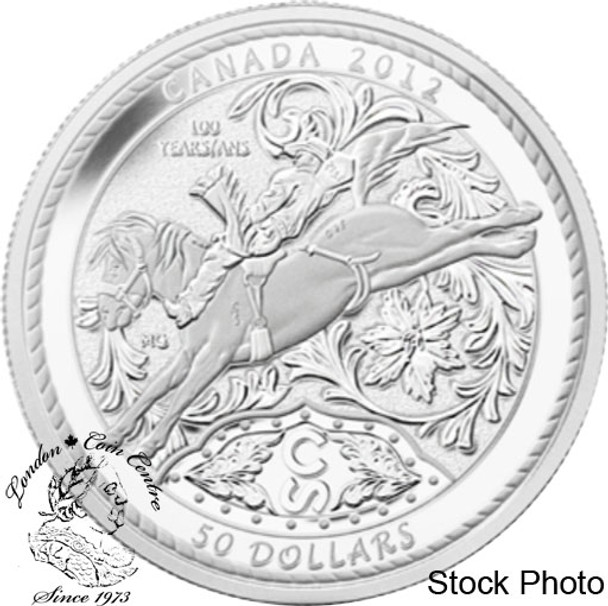 Canada: 2012 $50 100 Years of the Calgary Stampede 5 oz. Fine Silver Coin