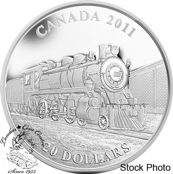 Canada: 2011 $20 Great Canadian Locomotives: D-10 Locomotive Silver Coin