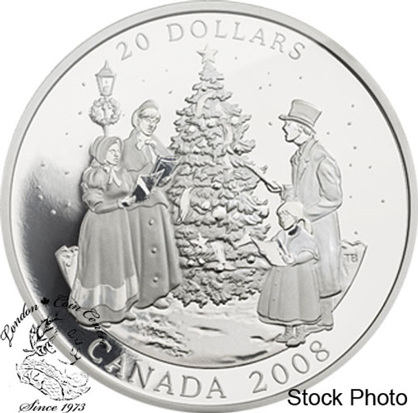 Canada: 2008 $20 Holiday Carols Silver Coin
