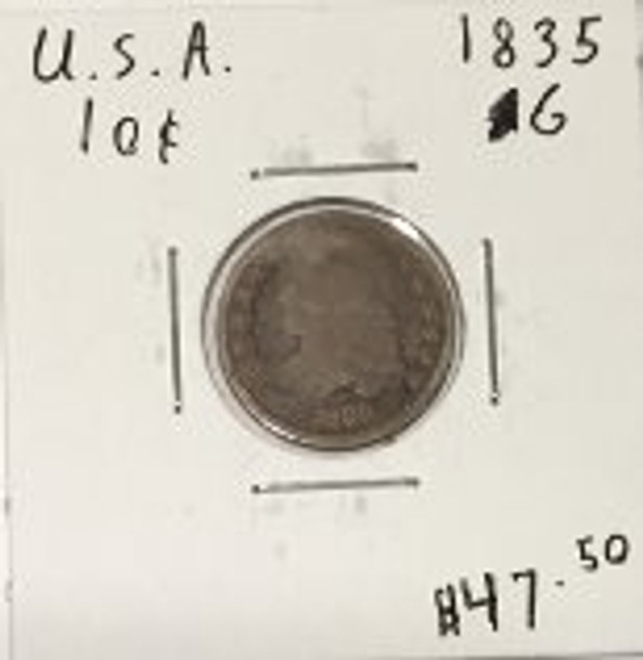 USA: 1835 10 Cent G