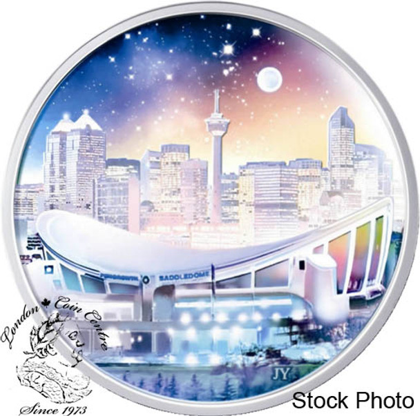 Canada: 2006 $20 Pengrowth Saddledome Hologram Silver Coin