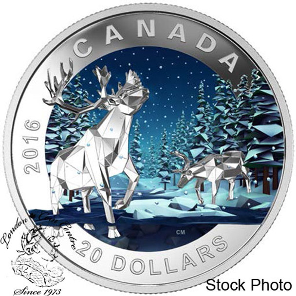 Canada: 2016 $20 Geometry in Art: The Caribou Coin